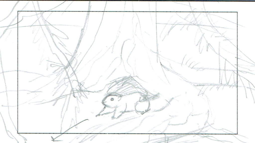 Storyboard: burrow entrance